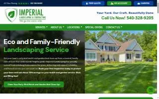 Imperial Landscaping of Fredericksburg website