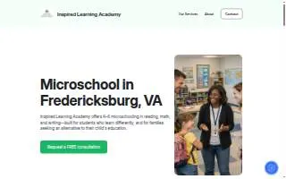 Inspired Learning Academy of Fredericksburg website