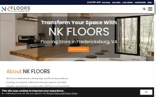 NK Floors Selection Center website