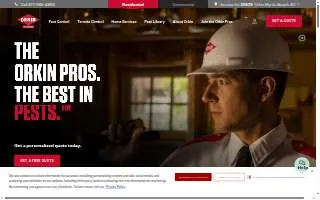 Orkin of Fredericksburg website