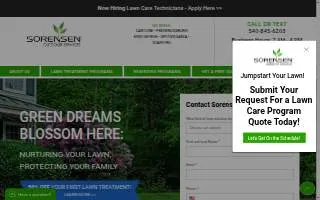Sorensen Outdoor Services website
