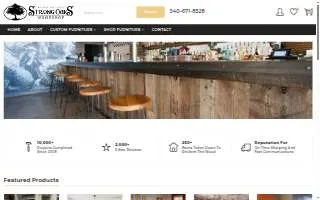 The Strong Oaks Woodshop - Reclaimed Wood Furniture Makers website