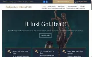 Furlong Law Offices website