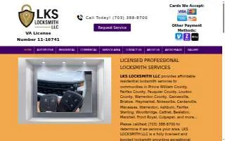 LKS Locksmith of Gainesville website