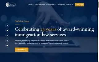 Challa Law Group website
