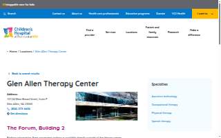Children’s Hospital of Richmond at VCU Glen Allen Therapy Center