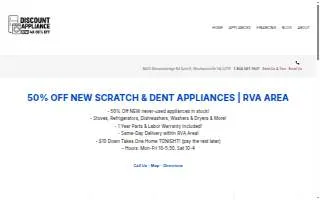 Discount Appliance RVA website