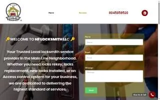 HF Locksmith LLC of Glen Allen website