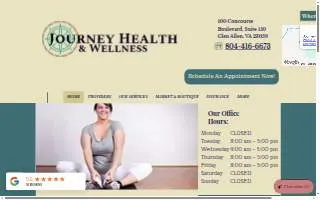 Journey Health and Wellness website