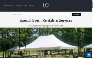 LC Event Supplies of Glen Allen website