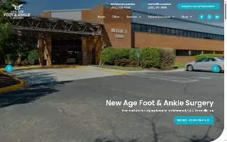 New Age Foot & Ankle Surgery of Glen Allen website