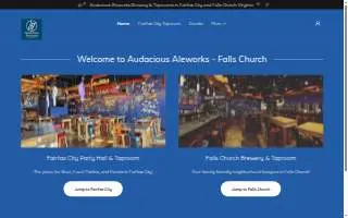 Audacious Aleworks Brewery of Great Falls website