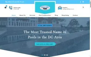 Great Falls Pools LLC website