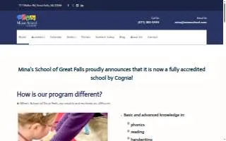 Mina's School of Great Falls website