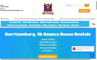 Bouncing Around Inflatables LLC website