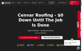 Cenvar Roofing - Grottoes website
