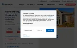 HearingLife of Harrisonburg VA website