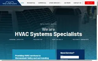 Valley Comfort Systems website