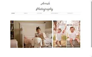 Arrah Photography website