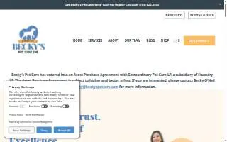 Becky's Pet Care, Inc. of Reston website