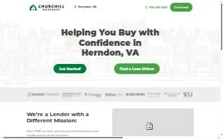 Churchill Mortgage - Herndon website