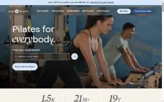 Club Pilates of Herndon website