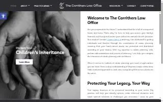The Carrithers Law Office website