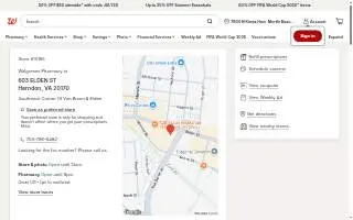 Walgreens Pharmacy of Herndon website