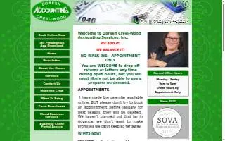 Doreen Creel-Wood Accounting Inc. website