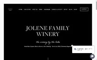 Jolene Family Winery of Hopewell website