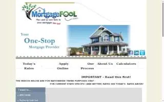 MortgageFool website