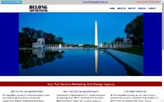 Delong Advertising website