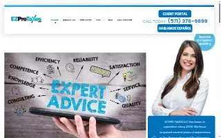EZ Pro Taxes website