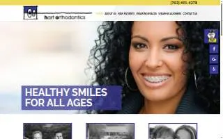 Hart Orthodontics website
