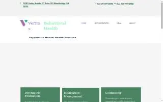 Veritas Behavioral Health website