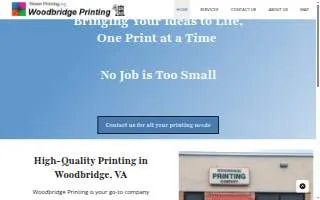 Woodbridge Printing Co of Lake Ridge website