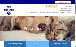 Allied Animal Hospital & Pet website