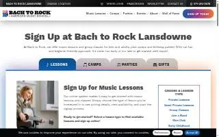 Bach to Rock Lansdowne website