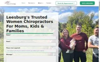 New Energy Chiropractic website
