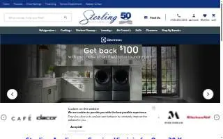 Sterling Appliance of Leesburg website