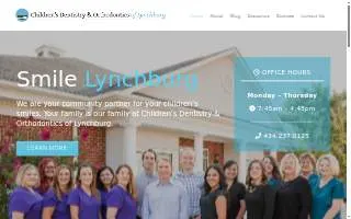 Children's Dentistry & Orthodontics of Lynchburg website
