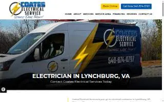 Coates Electrical Services website