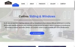 Collins Siding & Windows, Inc website