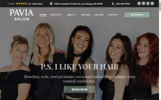Pavia Salon website
