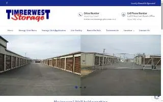 Timberwest Storage website