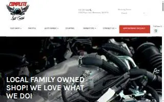 Complete Auto Center of Manassas website