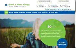 Black & Kletz Allergy of Manassas Park website
