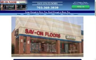 Sav-On Floors website