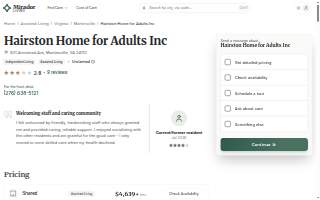Hairston Home For Adults Inc
