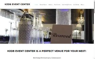HJDB Event Center website